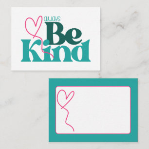 Tarjeta Pequeña Cita Inspiradora de Bondad
