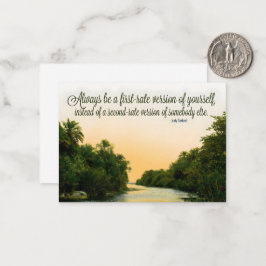 Tarjeta Pequeña Cita Inspiradora de Judy Garland "de primera"