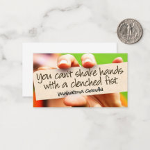 Cita Inspiradora de Mahatma Gandhi "Agitar las man