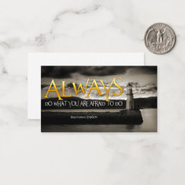 Tarjeta Pequeña Cita Inspiradora de Ralph Waldo Emerson