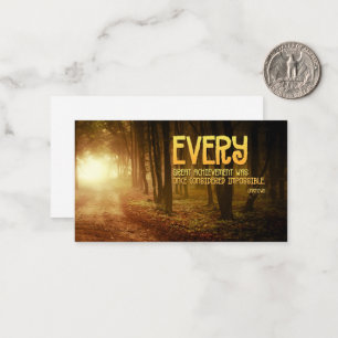 Tarjeta Pequeña Cita Inspiradora "Grandes logros"