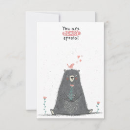 Tarjeta Pequeña Clase de beary especial día de San Valentín