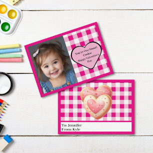 Tarjeta Pequeña Clase de Fotografía de Cocina de Plata Rosa Cute