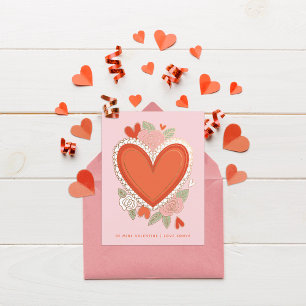 Tarjeta Pequeña Clásico Día de San Valentín del Corazón