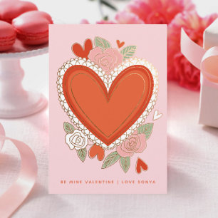Tarjeta Pequeña Clásico Día de San Valentín del Corazón