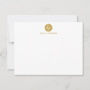 Tarjeta Pequeña Clásico elegante de estilo moderno en el círculo d