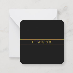 Tarjeta Pequeña Clásico Texto y Líneas de Oro Personalizables