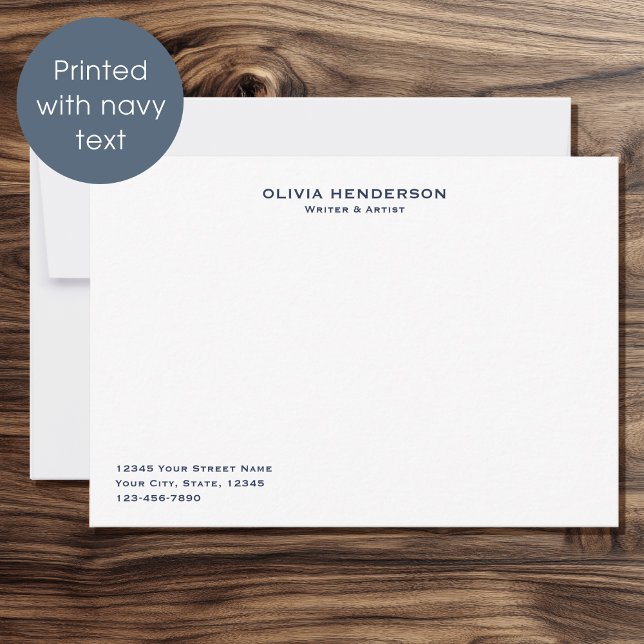 Tarjeta Pequeña Clásico y Elegante Profesional Business Blue (Subido por el creador)