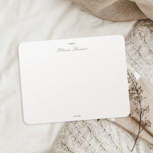 Tarjeta Pequeña Classic Elegance Script Personalized Stationery