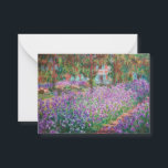 Tarjeta Pequeña Claude Monet - El jardín del artista en Giverny<br><div class="desc">El jardín del artista en Giverny / Le Jardin de l'artiste a Giverny - Claude Monet,  1900</div>