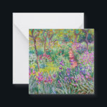 Tarjeta Pequeña Claude Monet - El jardín del Iris en Giverny<br><div class="desc">El Jardín Iris de Giverny / El Jardín del Artista en Giverny - Claude Monet,  1899-1900</div>