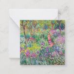 Tarjeta Pequeña Claude Monet - El jardín del Iris en Giverny<br><div class="desc">El Jardín Iris de Giverny / El Jardín del Artista en Giverny - Claude Monet,  1899-1900</div>