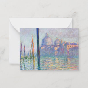 Tarjeta Pequeña Claude Monet - Gran Canal, Venecia