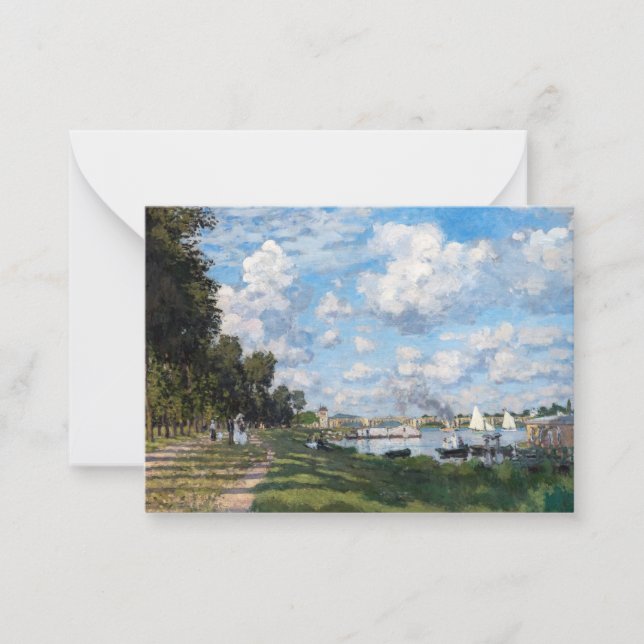 Tarjeta Pequeña Claude Monet - La cuenca de Argenteuil (Anverso)