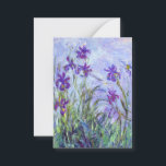 Tarjeta Pequeña Claude Monet - Lilac Irises / Iris Mauves<br><div class="desc">Lilac Irises / Iris Mauves - Claude Monet,  1914-1917</div>
