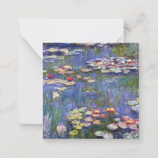 Tarjeta Pequeña Claude Monet - Lilies de agua / Nympheas (Anverso)
