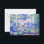 Tarjeta Pequeña Claude Monet - Lilies de agua / Nympheas 1919<br><div class="desc">Lilies de agua / Nympheas (W.1852) - Claude Monet,  Petróleo en lienzo,  1916-1919</div>