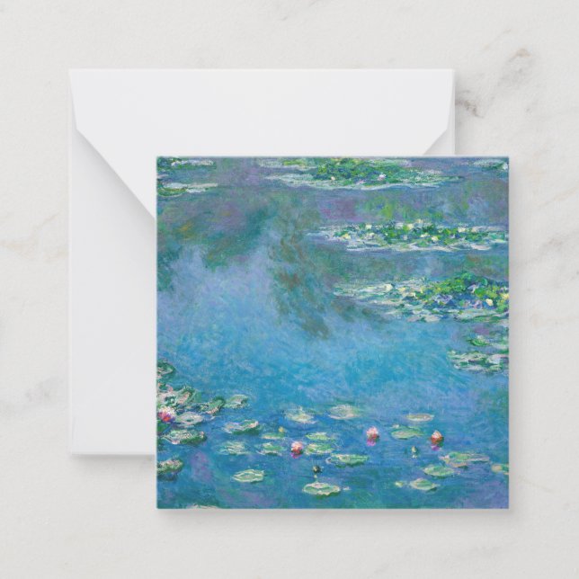 Tarjeta Pequeña Claude Monet - Water Lilies 1906 (Anverso)