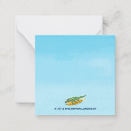 Tarjeta Pequeña Cocodrilo Cohete