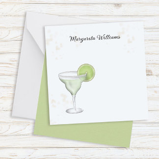 Tarjeta Pequeña Cóctel Personalizado Margaritas Lindas