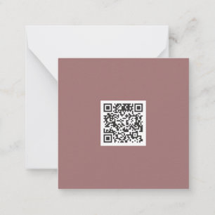 Tarjeta Pequeña Código QR corporativo de Bordeaux