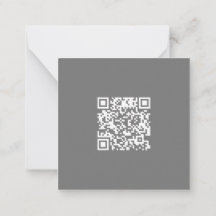 Código QR corporativo de color gris limpio