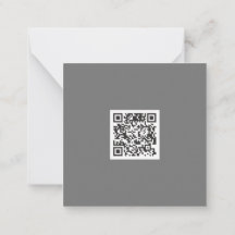 Código QR corporativo de color gris limpio