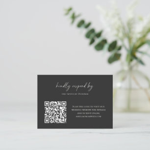 Tarjeta Pequeña Código QR de respuesta en línea de presupuesto min