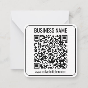 Tarjeta Pequeña Código QR instantáneo (introduzca la dirección URL