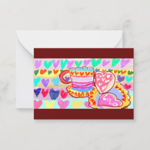 Tarjeta Pequeña Coffee and Valentine fun Wooden Box Sign Magnet Ac