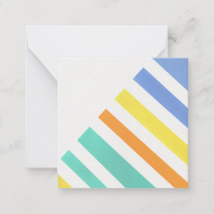 Tarjeta Pequeña Cojín decorativo de franjas de verano