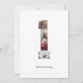 Tarjeta Pequeña Colaje de fotos en blanco y negro número 1