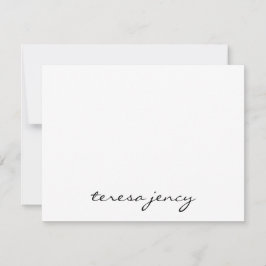 Tarjeta Pequeña Colaje de Fotos Personalizado | Monograma Minimali