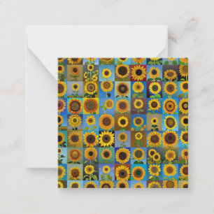 Tarjeta Pequeña Colección de girasoles