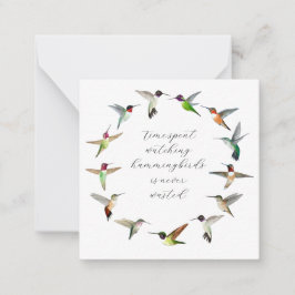 Tarjeta Pequeña Colibrí