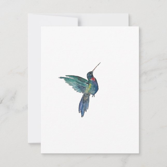 Tarjeta Pequeña Colibrí (Anverso)