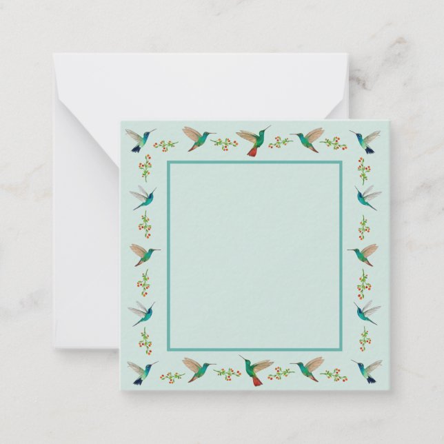 Tarjeta Pequeña Colibrí (Anverso)