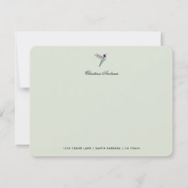 Tarjeta Pequeña Colibrí de Anna personalizado