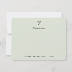 Tarjeta Pequeña Colibrí de Anna personalizado