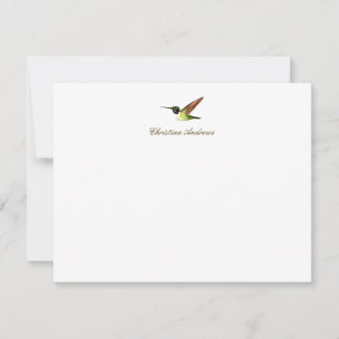 Tarjeta Pequeña Colibrí de Anna personalizado