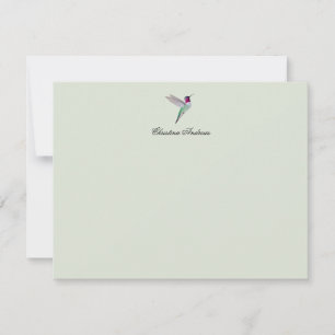 Tarjeta Pequeña Colibrí de Anna personalizado