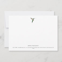 Tarjeta Pequeña Colibrí elegante