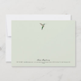 Tarjeta Pequeña Colibrí elegante