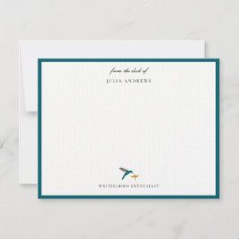Tarjeta Pequeña Colibrí elegante personalizada