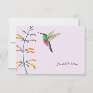 Tarjeta Pequeña Colibrí personalizado 