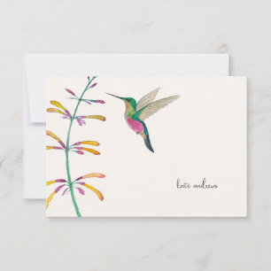 Tarjeta Pequeña Colibrí personalizado