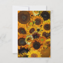 Tarjeta Pequeña Collage de girasoles 