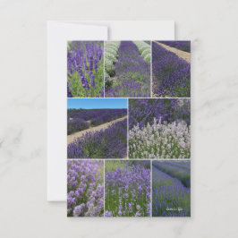 Tarjeta Pequeña Collage de Lavender