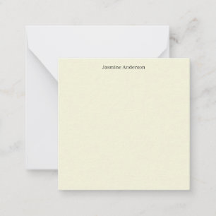 Tarjeta Pequeña Color beige Minimalista moderno profesional