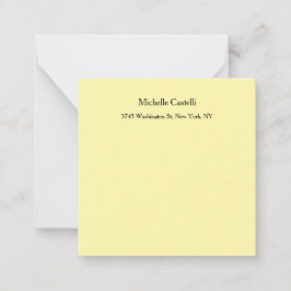 Tarjeta Pequeña Color crema profesional Clásico único